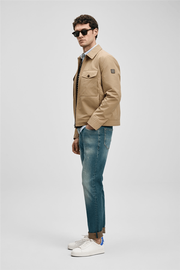 Lufian 111200225 Oslo Erkek Denim Pantolon Yeşil