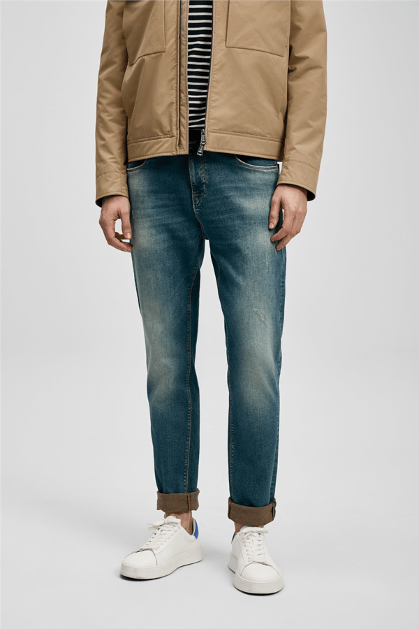 Lufian 111200225 Oslo Erkek Denim Pantolon Yeşil