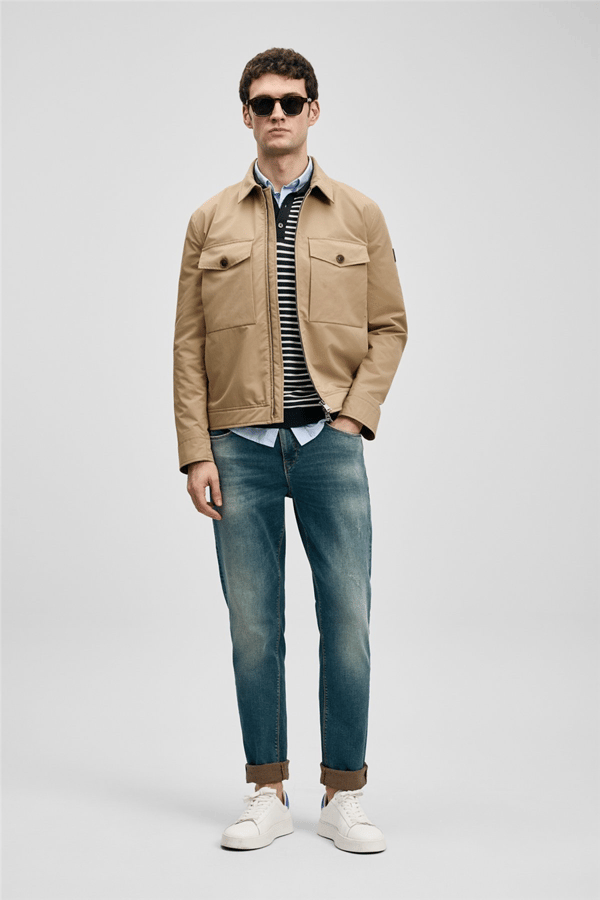 Lufian 111200225 Oslo Erkek Denim Pantolon Yeşil