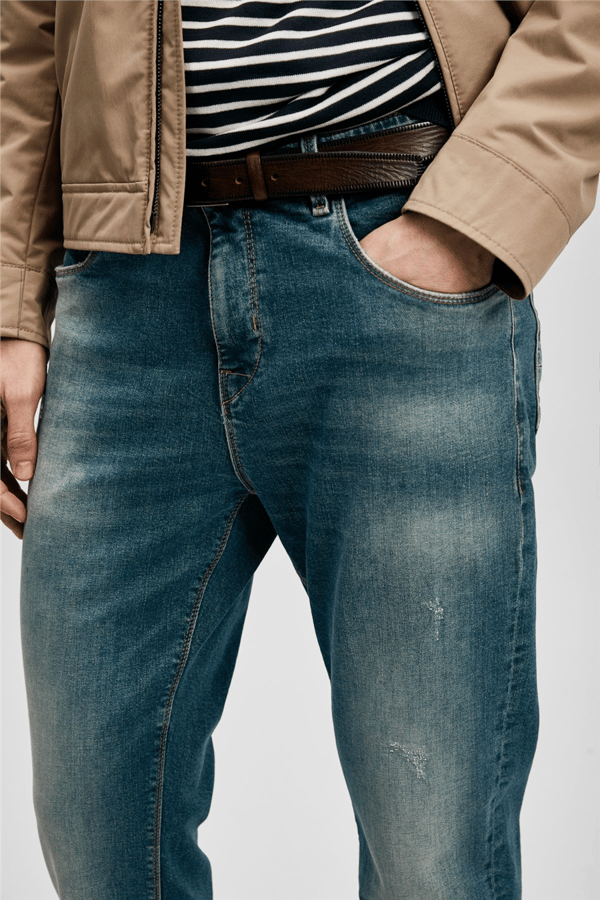 Lufian 111200225 Oslo Erkek Denim Pantolon Yeşil