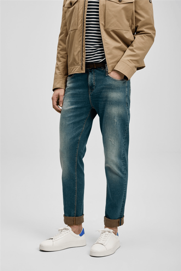 Lufian 111200225 Oslo Erkek Denim Pantolon Yeşil