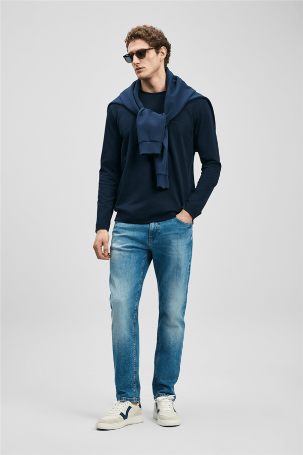 Lufian 111200230 Vernom Erkek Denim Pantolon Açık Mavi