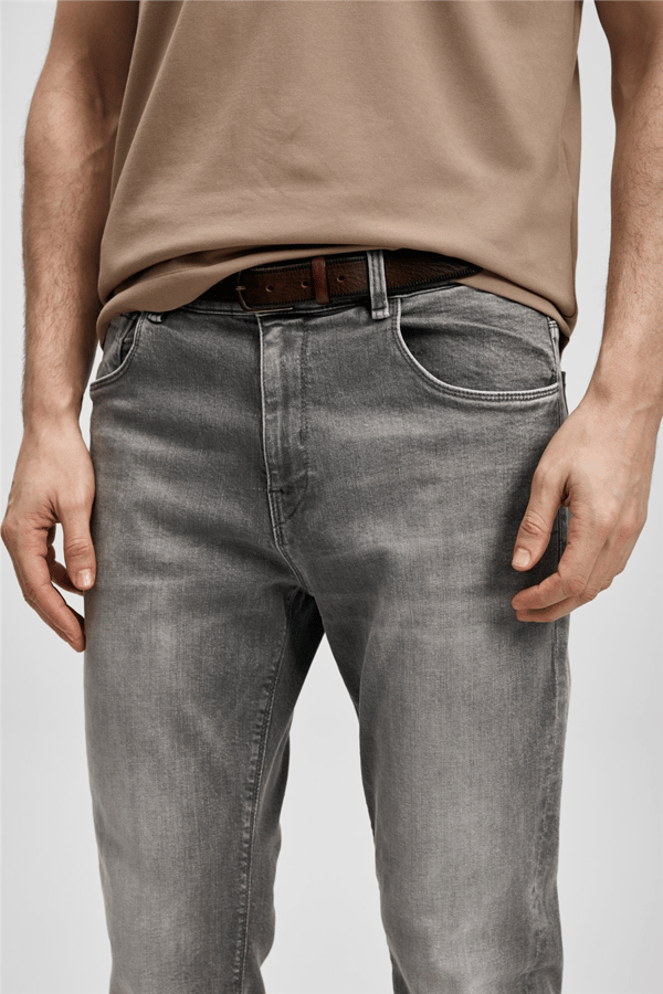 Lufian 111200245 Tony Erkek Denim Pantolon Açık Gri