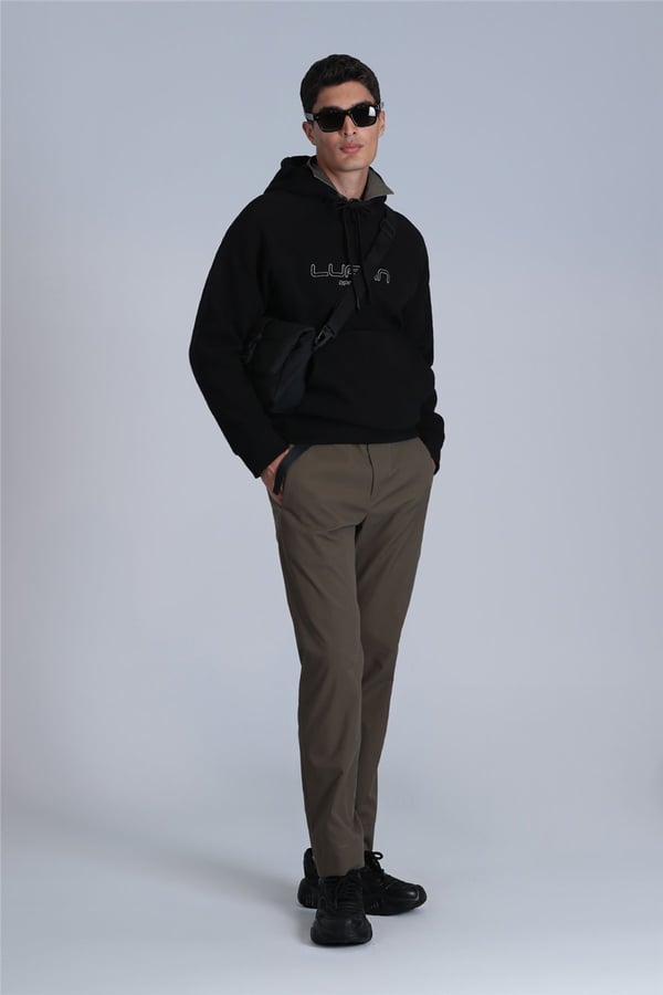 Lufian 112030152 Brave Erkek Sweatshirt Siyah