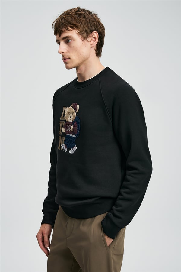 Lufian 112030172 Storm Erkek Sweatshirt Siyah