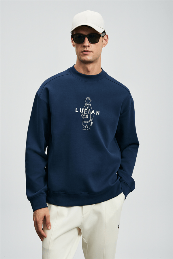 Lufian 112030175 Simba Erkek Sweatshirt Lacivert