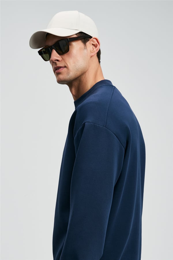 Lufian 112030175 Simba Erkek Sweatshirt Lacivert
