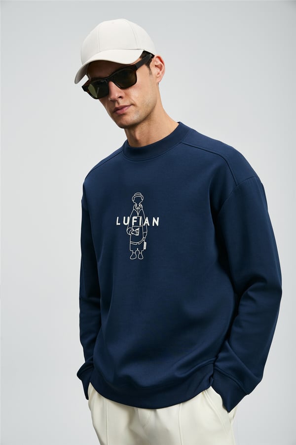Lufian 112030175 Simba Erkek Sweatshirt Lacivert