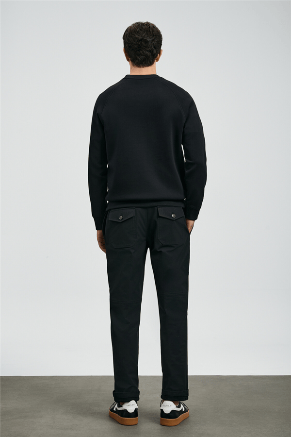 Lufian 112030177 Cooper Erkek Sweatshirt Siyah