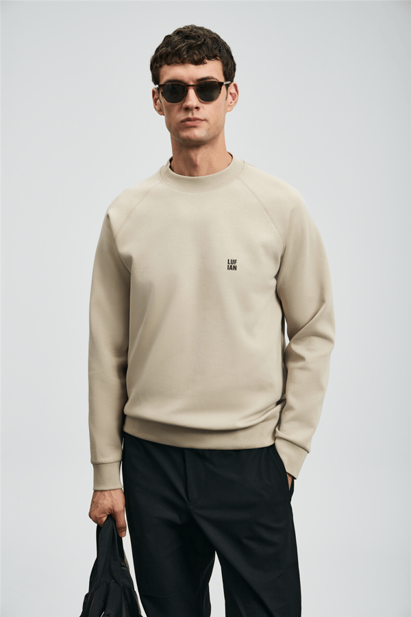 Lufian 112030179 Grant Erkek Sweatshirt Bej