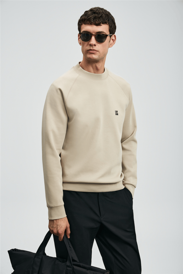 Lufian 112030179 Grant Erkek Sweatshirt Bej