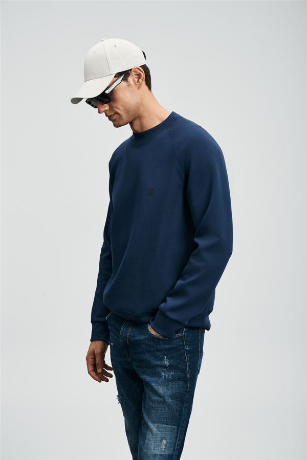 Lufian 112030179 Grant Erkek Sweatshirt Lacivert