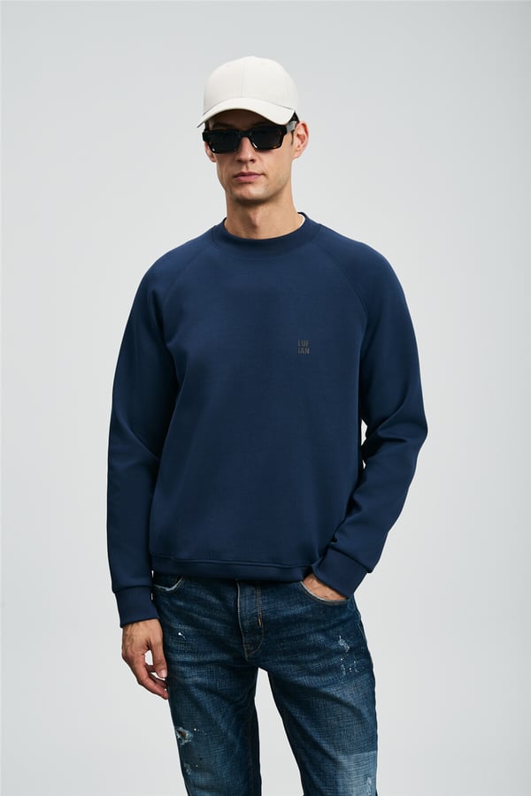 Lufian 112030179 Grant Erkek Sweatshirt Lacivert