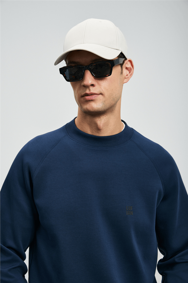 Lufian 112030179 Grant Erkek Sweatshirt Lacivert