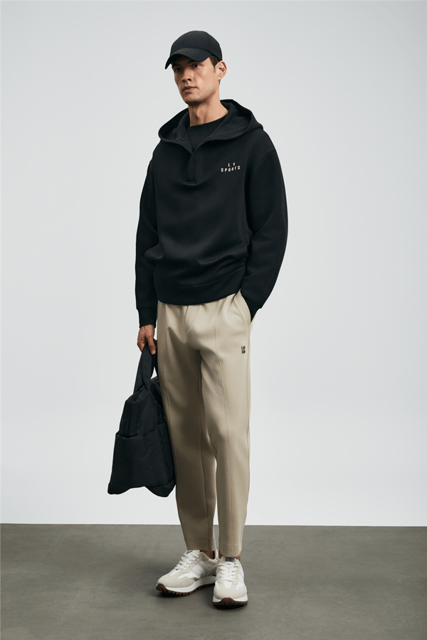 Lufian 112030180 Road Erkek Sweatshirt Siyah