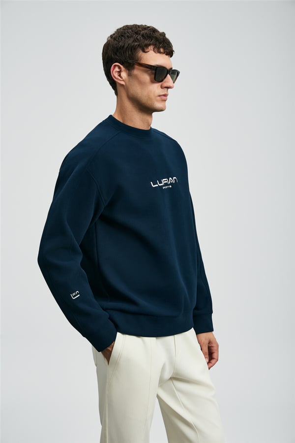 Lufian 112030182 Dark Erkek Sweatshirt Lacivert