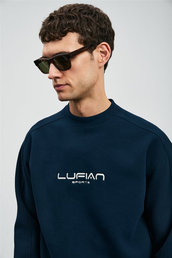 Lufian 112030182 Dark Erkek Sweatshirt Lacivert