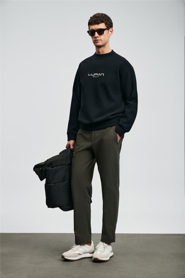 Lufian 112030182 Dark Erkek Sweatshirt Siyah