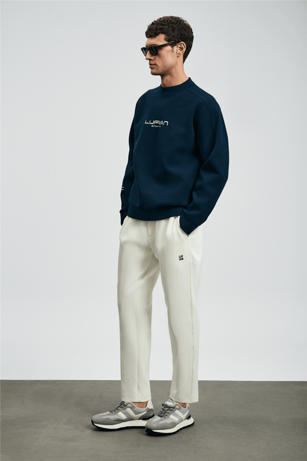 Lufian 112030182 Dark Erkek Sweatshirt Lacivert