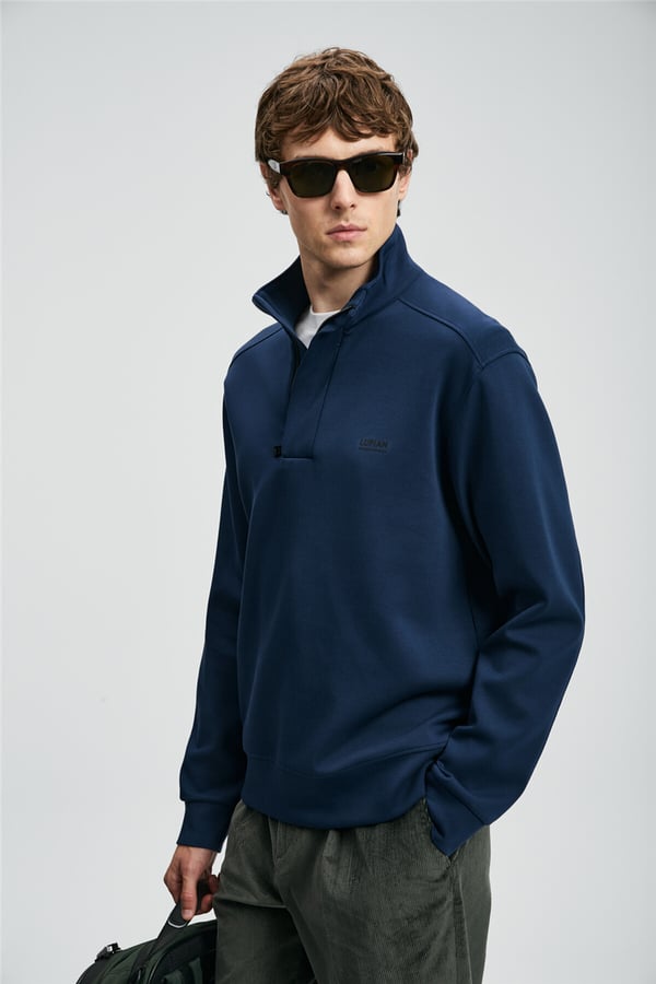 Lufian 112030185 Wonder Erkek Sweatshirt Lacivert