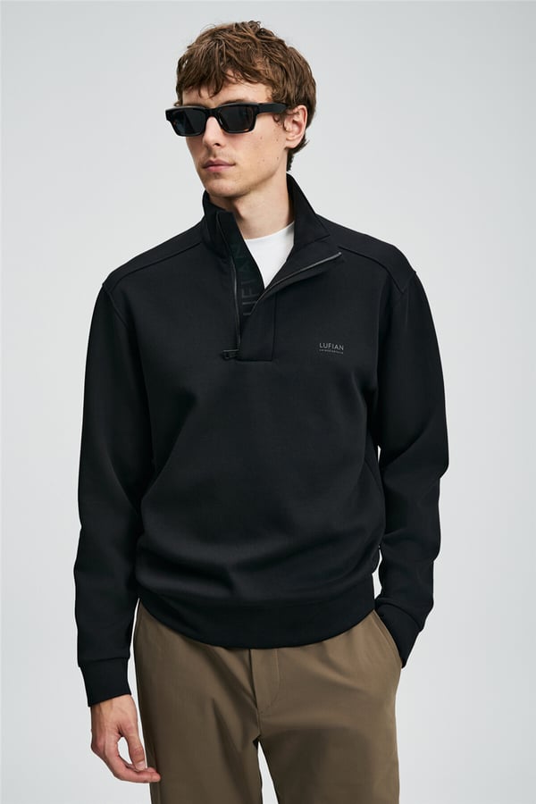 Lufian 112030185 Wonder Erkek Sweatshirt Siyah