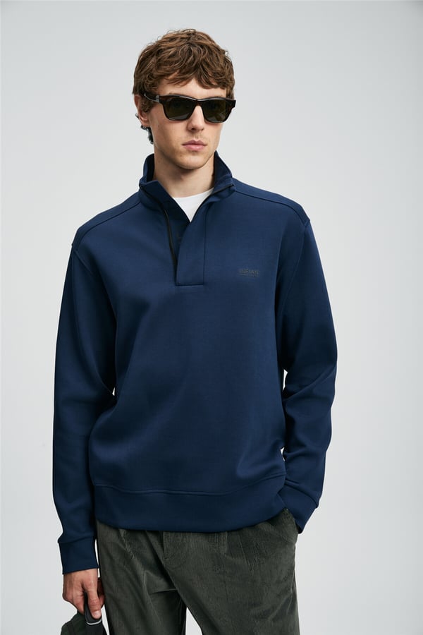 Lufian 112030185 Wonder Erkek Sweatshirt Lacivert