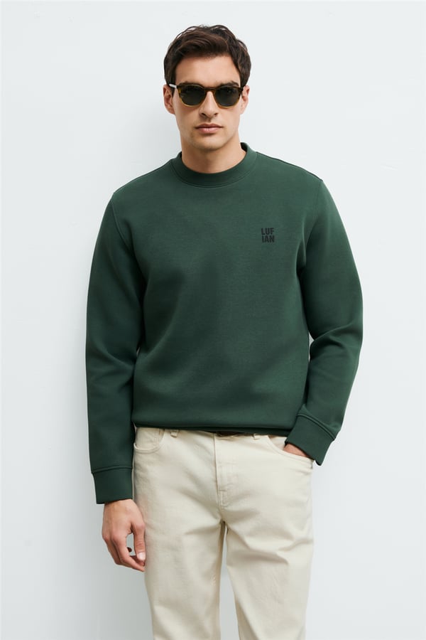 Lufian 112030192 Grand Erkek Sweatshirt Yeşil