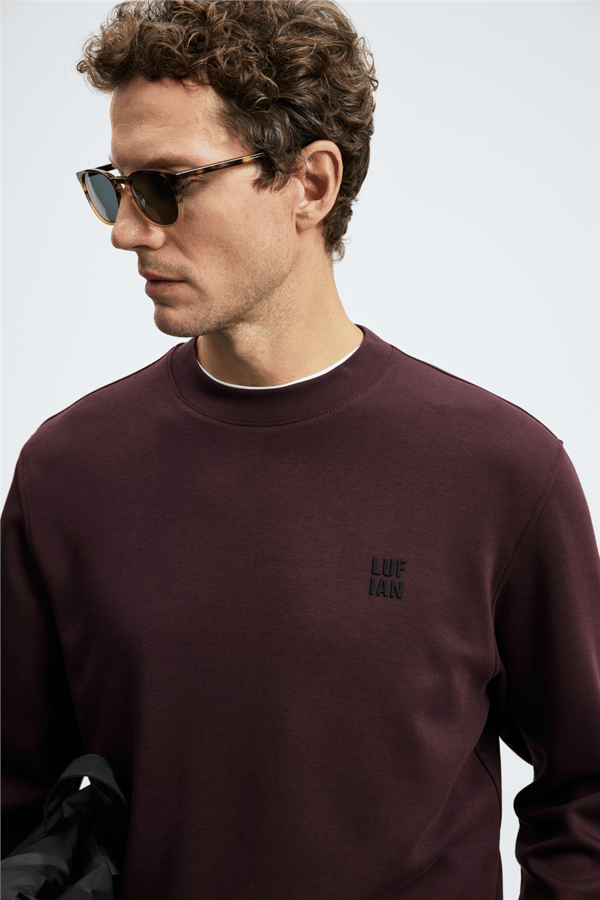 Lufian 112030192 Grand Erkek Sweatshirt Mor