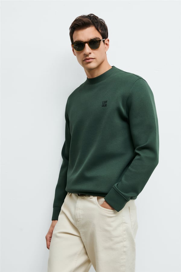 Lufian 112030192 Grand Erkek Sweatshirt Yeşil
