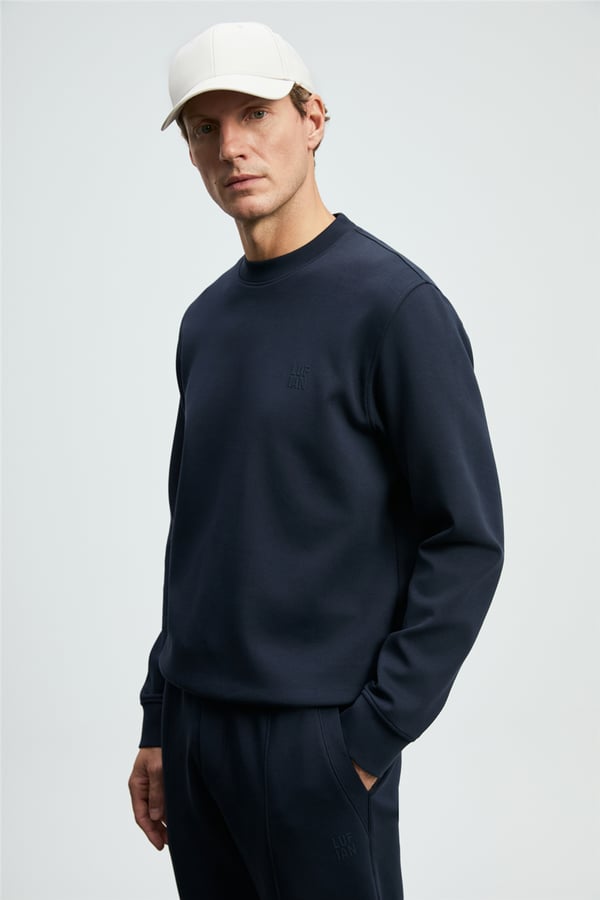 Lufian 112030192 Grand Erkek Sweatshirt Lacivert