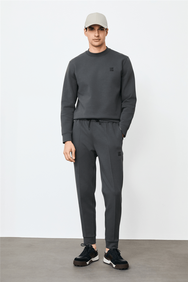 Lufian 112030192 Grand Erkek Sweatshirt Antrasit