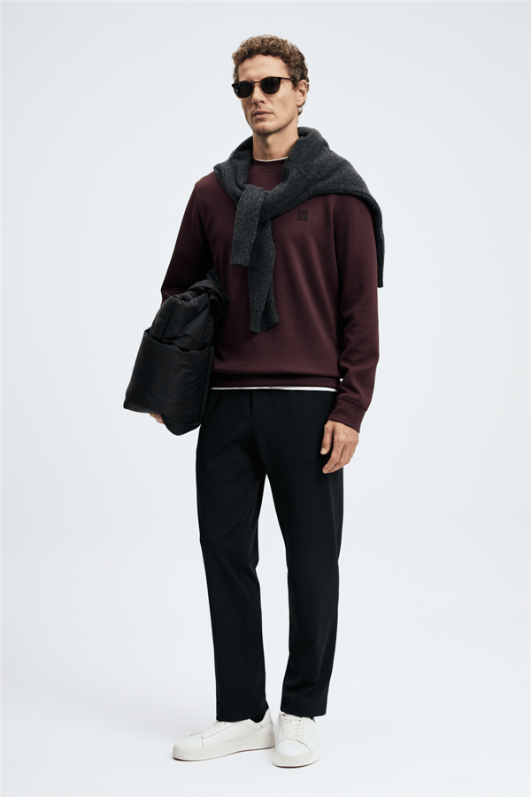 Lufian 112030192 Grand Erkek Sweatshirt Mor