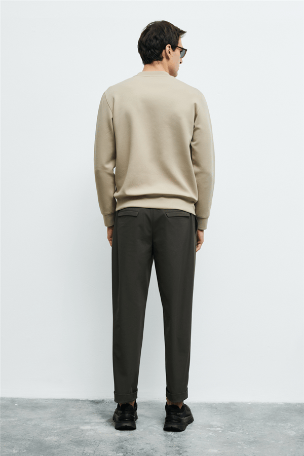 Lufian 112030192 Grand Erkek Sweatshirt Bej