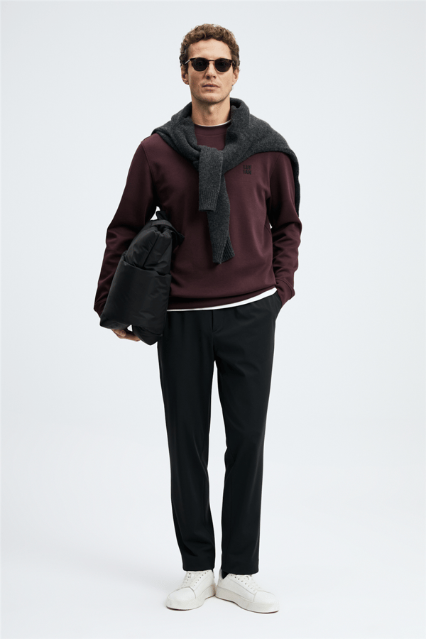 Lufian 112030192 Grand Erkek Sweatshirt Mor