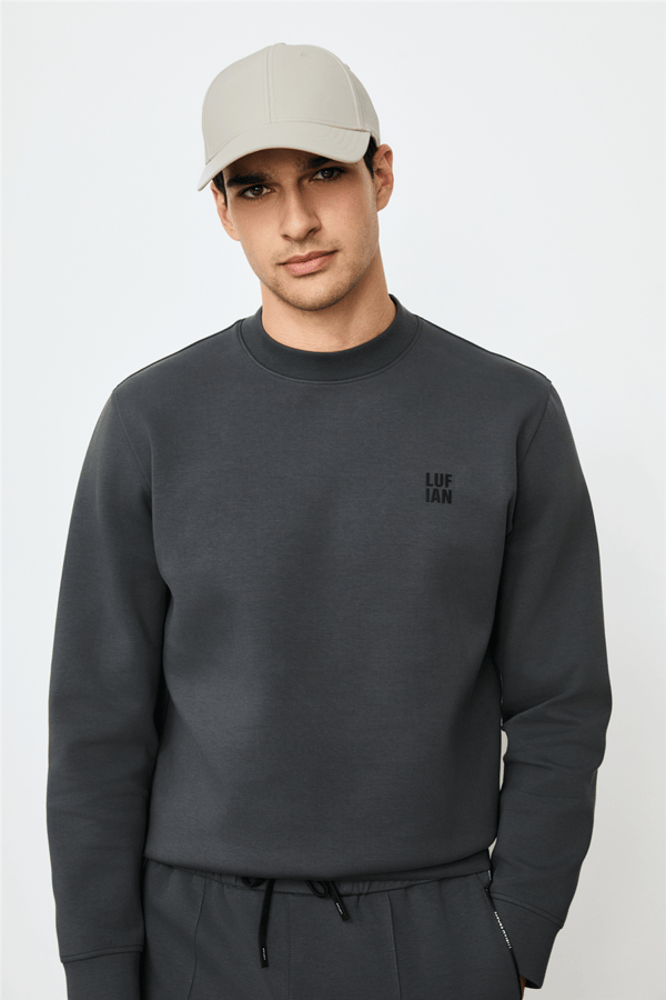 Lufian 112030192 Grand Erkek Sweatshirt Antrasit