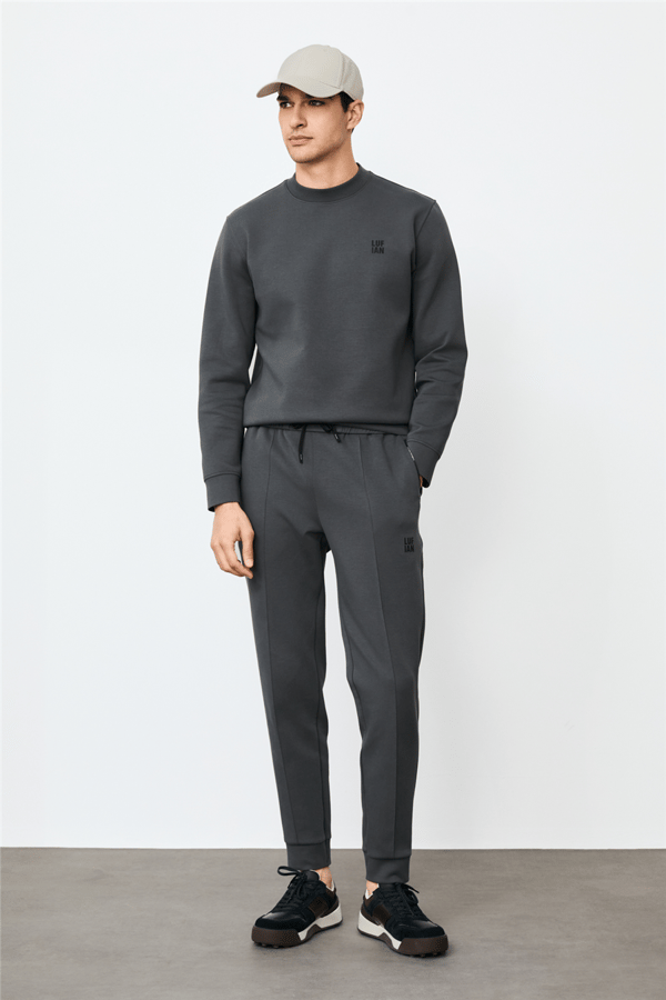 Lufian 112030192 Grand Erkek Sweatshirt Antrasit
