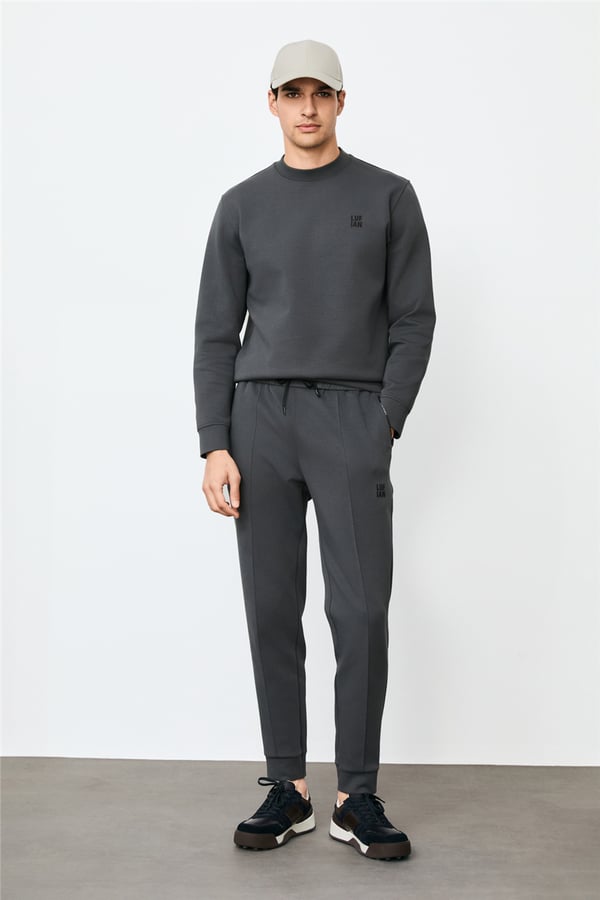 Lufian 112030192 Grand Erkek Sweatshirt Antrasit