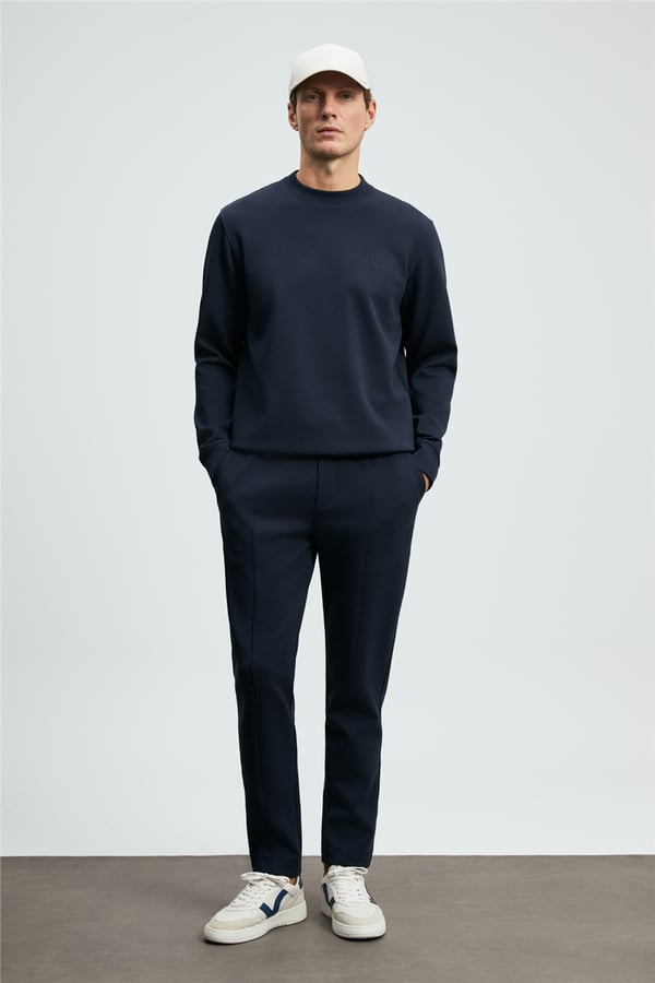 Lufian 112030192 Grand Erkek Sweatshirt Lacivert