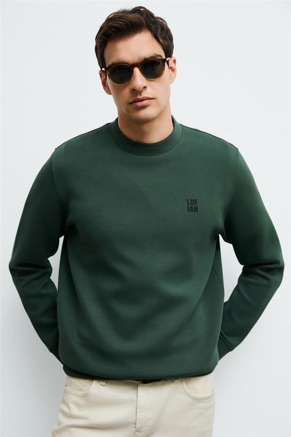 Lufian 112030192 Grand Erkek Sweatshirt Yeşil