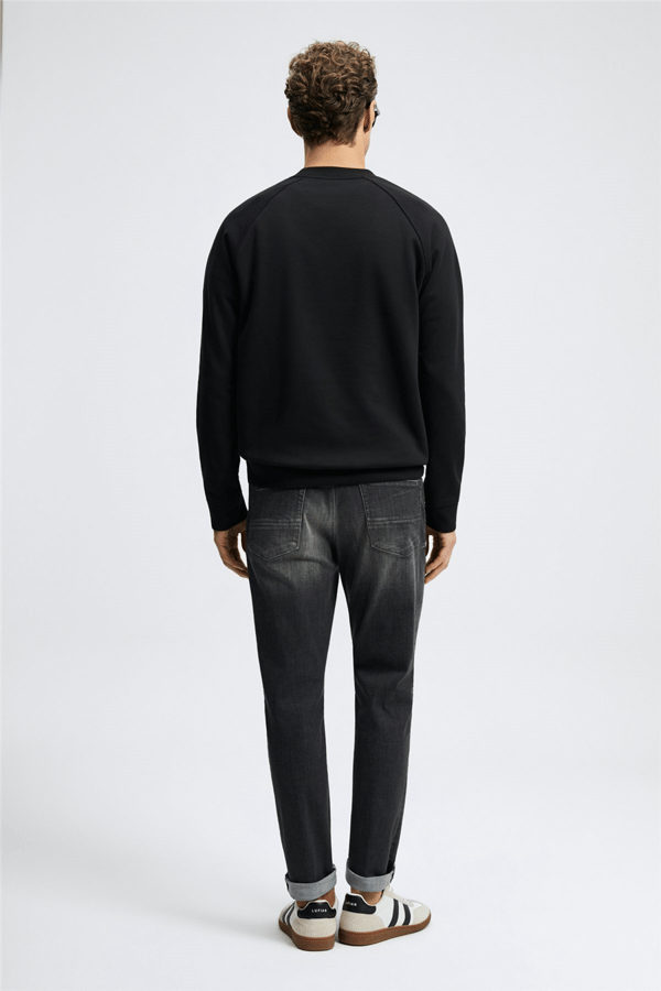 Lufian 112030193 Blake Erkek Sweatshirt Siyah