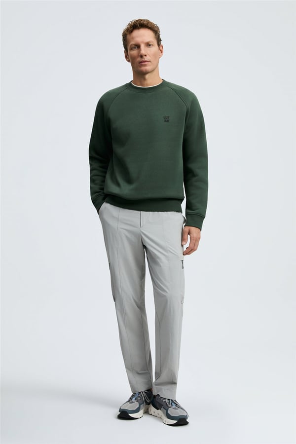Lufian 112030193 Blake Erkek Sweatshirt Yeşil