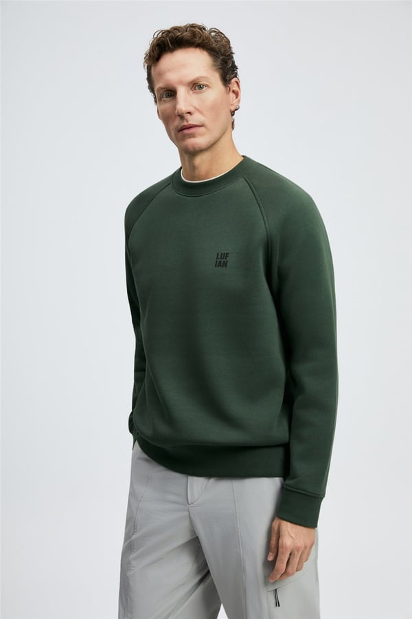Lufian 112030193 Blake Erkek Sweatshirt Yeşil