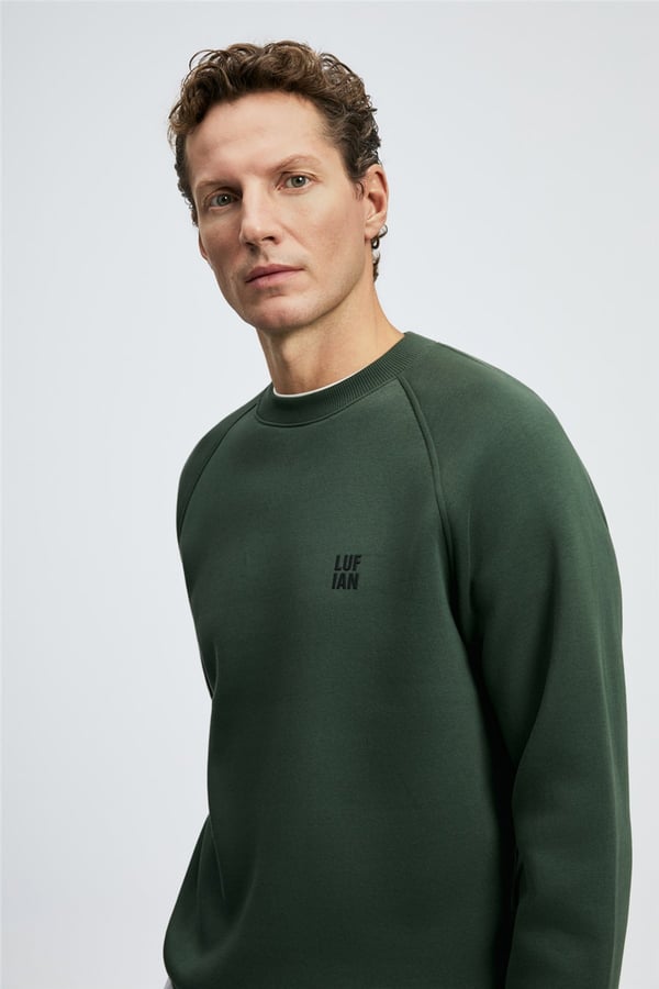 Lufian 112030193 Blake Erkek Sweatshirt Yeşil