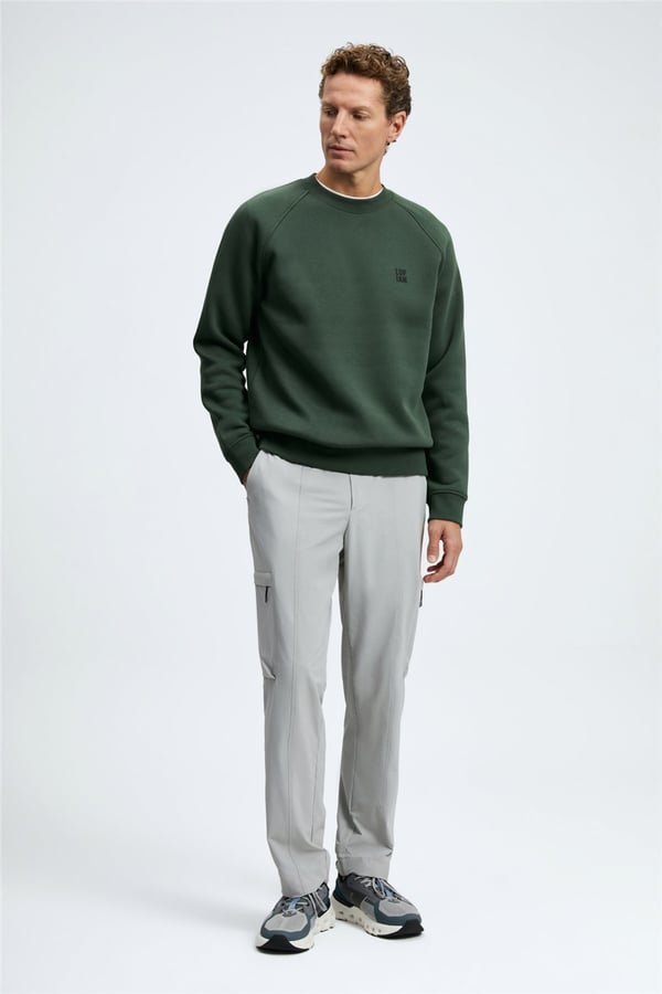 Lufian 112030193 Blake Erkek Sweatshirt Yeşil