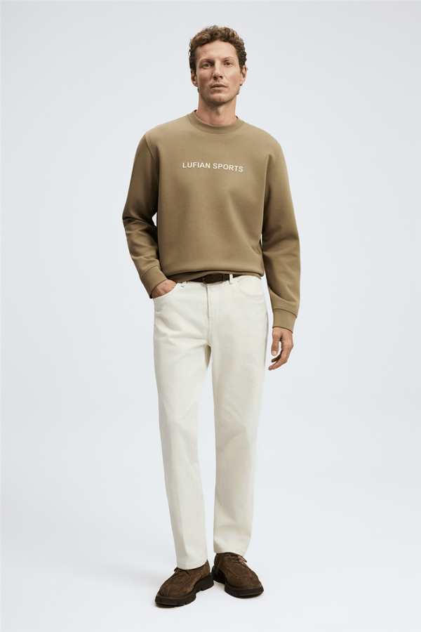 Lufian 112030195  Rowan Erkek Sweatshirt Kum