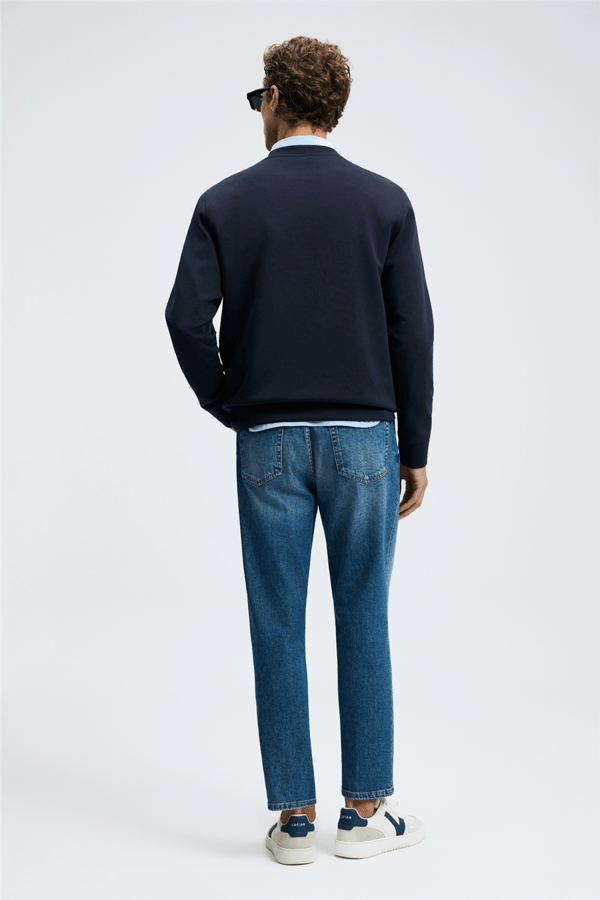 Lufian 112030195  Rowan Erkek Sweatshirt Lacivert