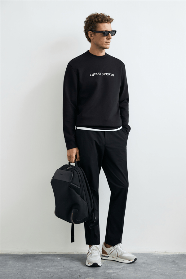 Lufian 112030195  Rowan Erkek Sweatshirt Siyah