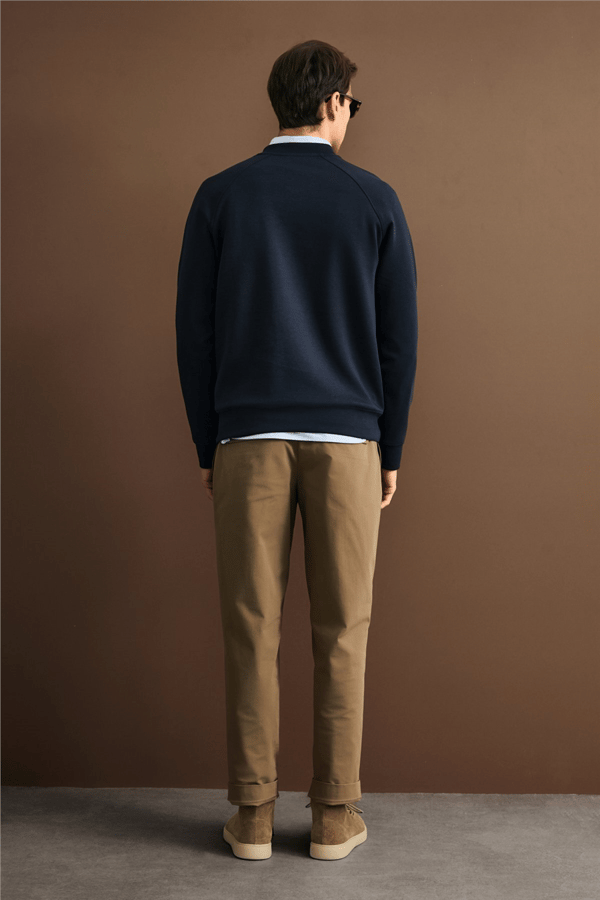 Lufian 112030199 Cole Erkek Sweatshirt Lacivert