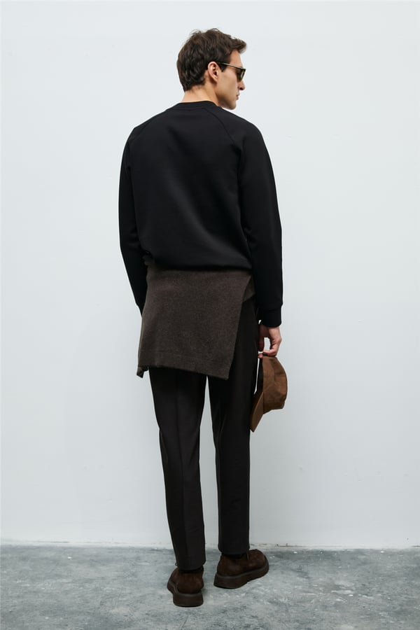 Lufian 112030199 Cole Erkek Sweatshirt Siyah