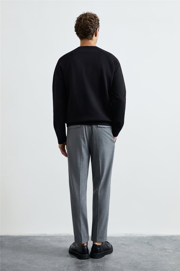 Lufian 112030203 Alfred Erkek Sweatshirt Siyah
